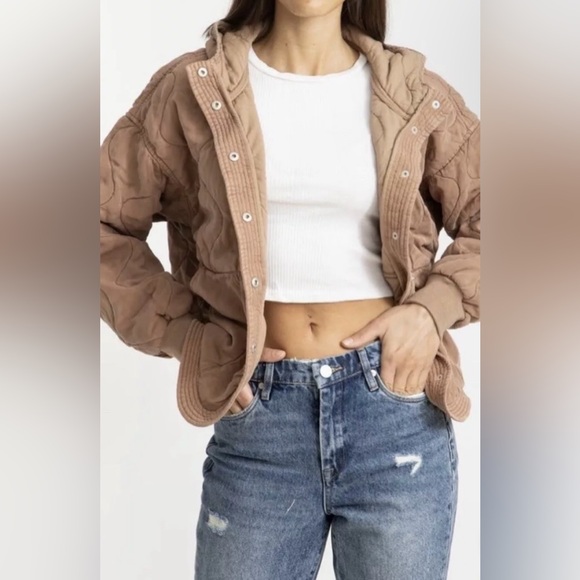Blank NYC Jackets & Blazers - Blank NYC Quilted Hooded Jacket